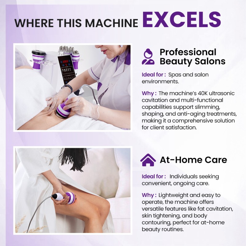 5 in 1 40K Ultrasonic Cavitation Beauty Machine